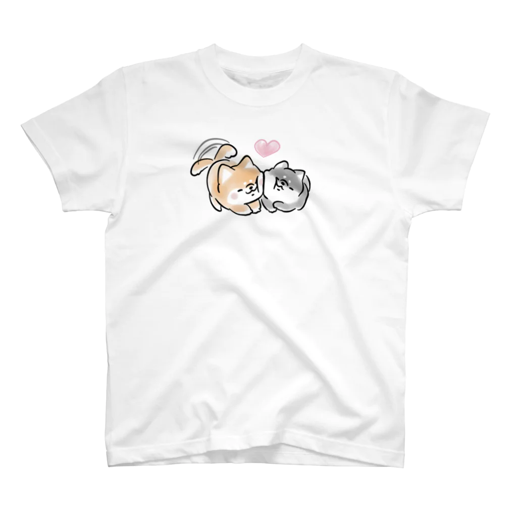 ほんわかしばいぬのほんわかしばいぬ(すりすり) スタンダードTシャツ