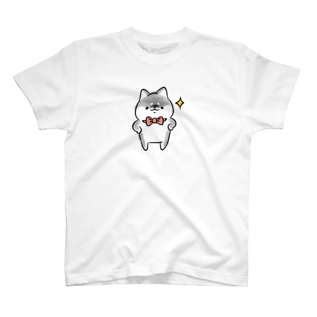 ほんわかしばいぬのほんわか黒しば(えっへん) Regular Fit T-Shirt