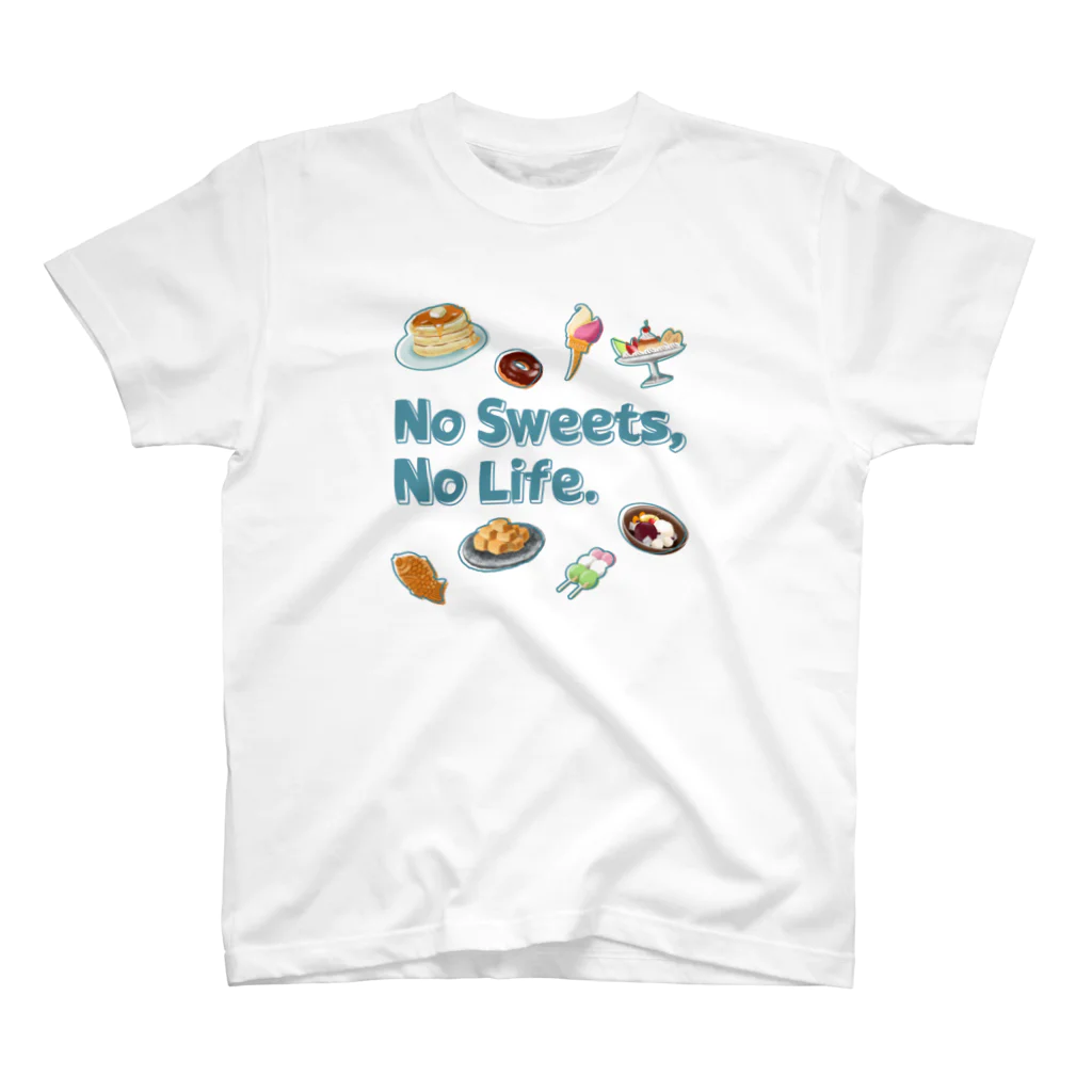 SU-KUのNo Sweets,No Life. Regular Fit T-Shirt