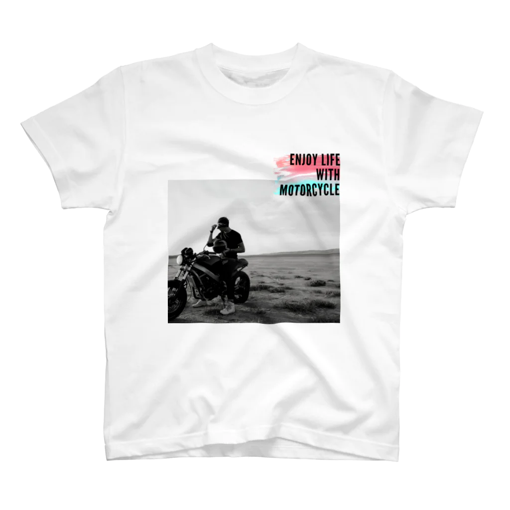 nijiiro-kujiraのバイクライフを楽しむシリーズ スタンダードTシャツ