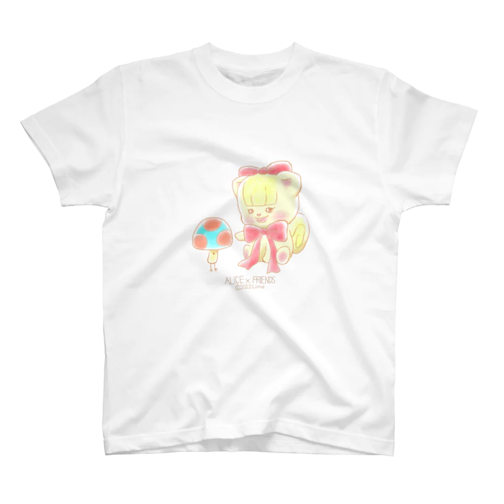 アリス×フレンズのアリス×フレンズ アリス キノコ スタンダードTシャツ