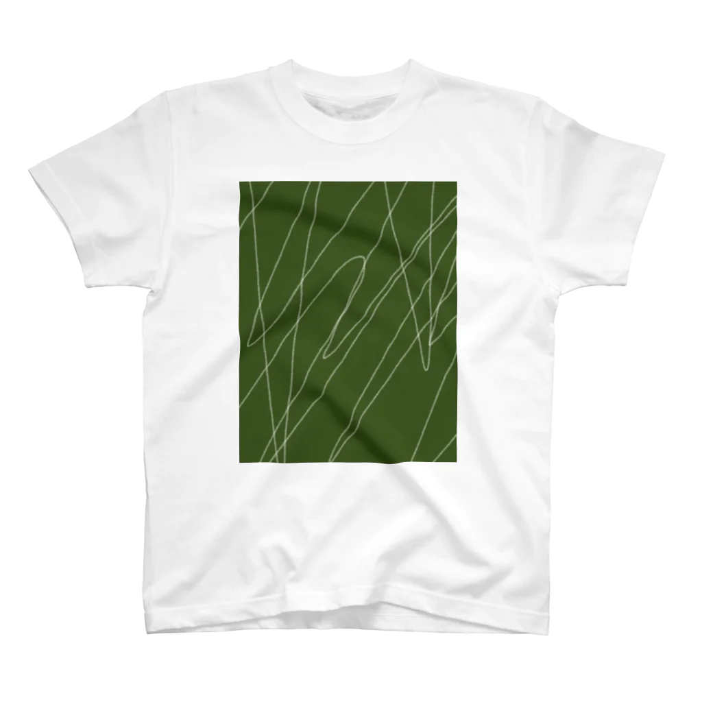 hanaharuのGreen Regular Fit T-Shirt