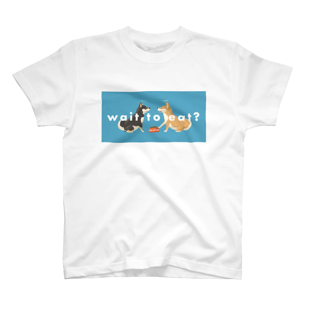 minchのwait to eat? (blue) スタンダードTシャツ