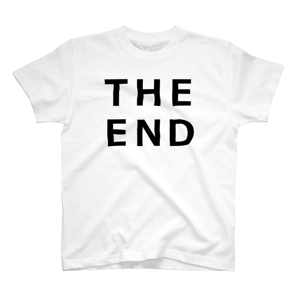 親戚一同ショップのTHE END (黒) Regular Fit T-Shirt