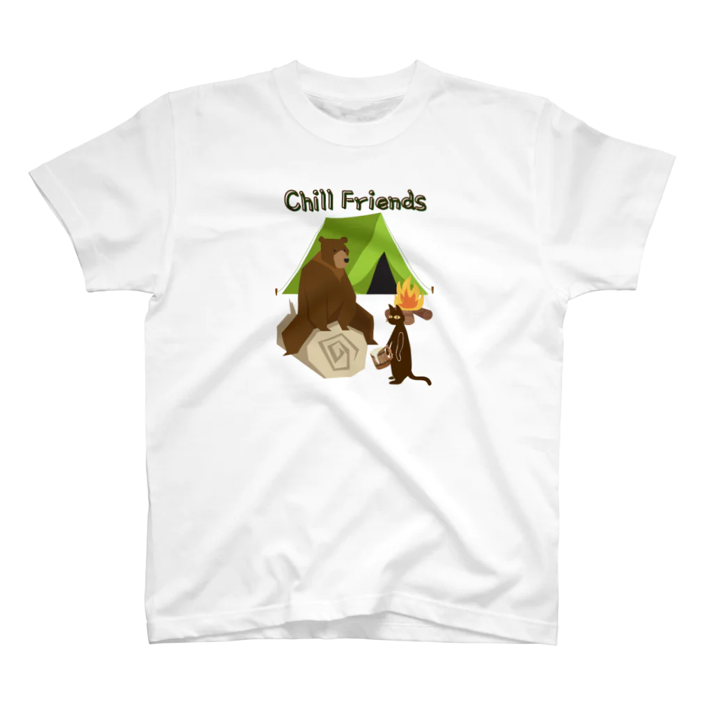 A&D Laid back lifeのChill friends  Regular Fit T-Shirt