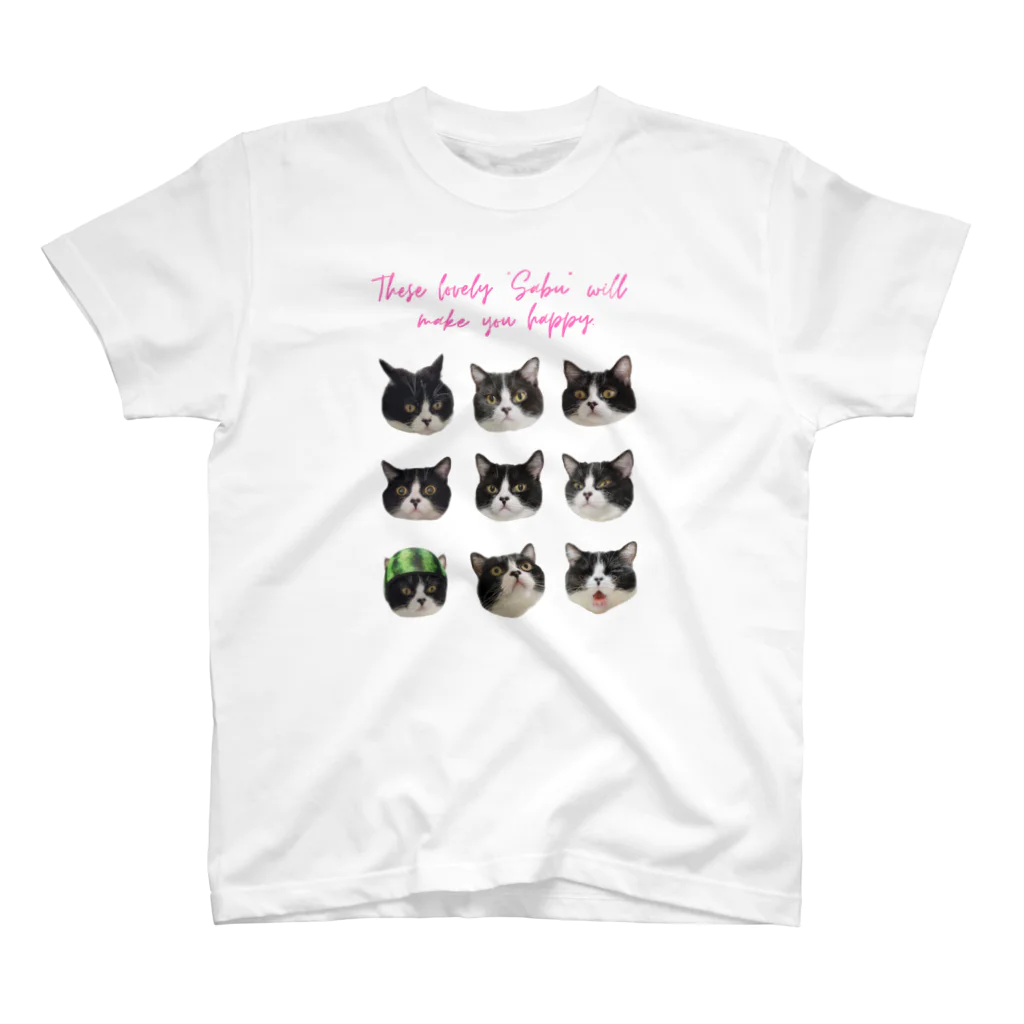 さぶろうまみれ🐾の百面相さぶろう(スイカ) スタンダードTシャツ