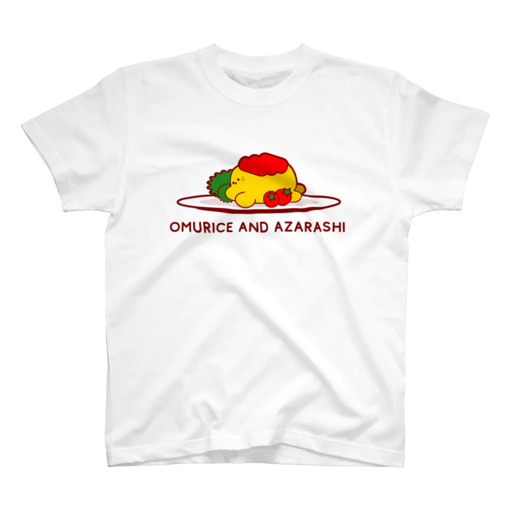 books_and_azarashiのOMURICE AND AZARASHI スタンダードTシャツ