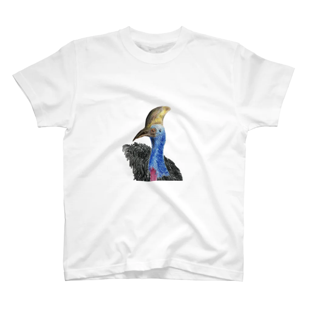 dpc drawingのヒクイドリ　cassowary スタンダードTシャツ