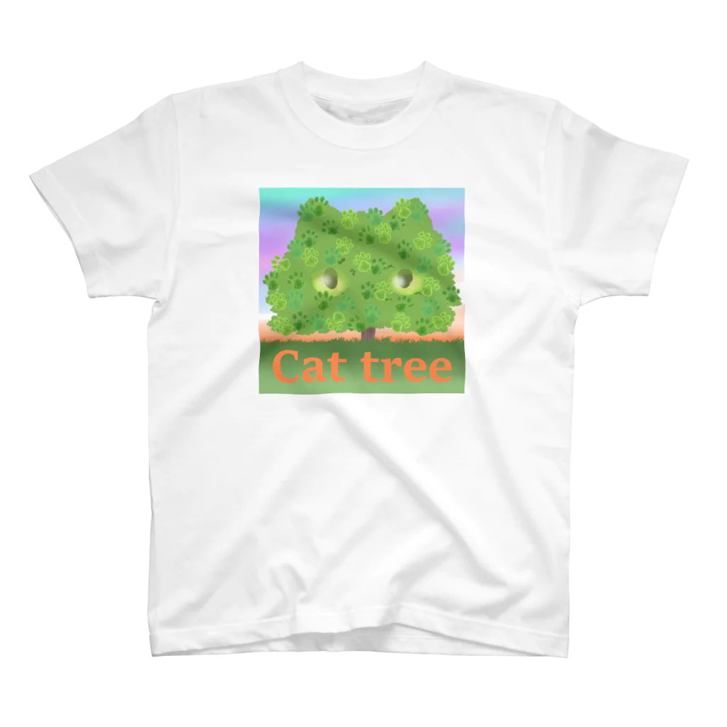 Charamaru MarketのＣＡＴ　ＴＲＥＥ スタンダードTシャツ