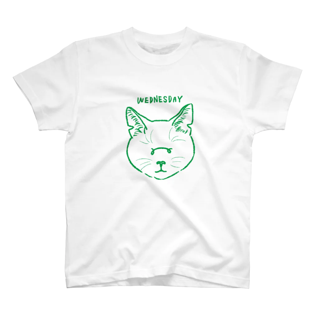 maricos shopのwednesday cat Regular Fit T-Shirt