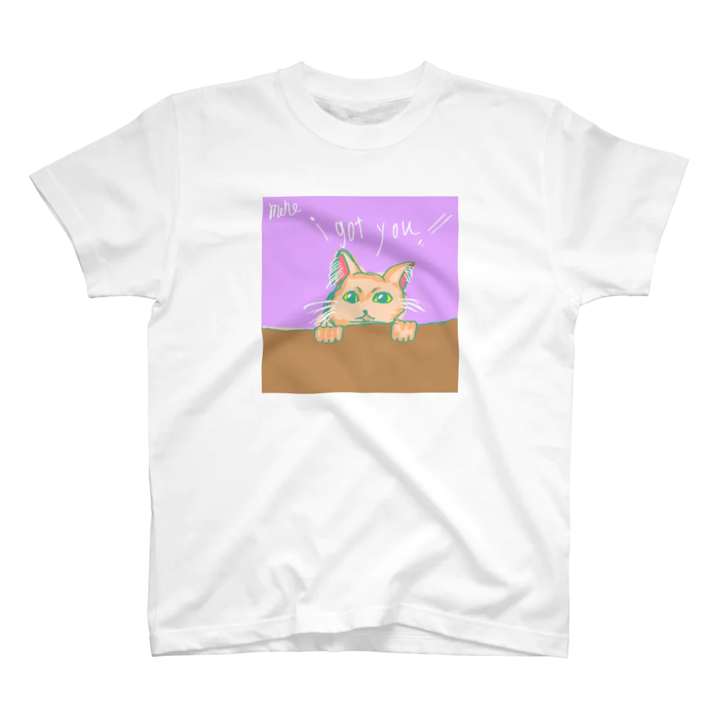 mehe2023のかくれねこ スタンダードTシャツ