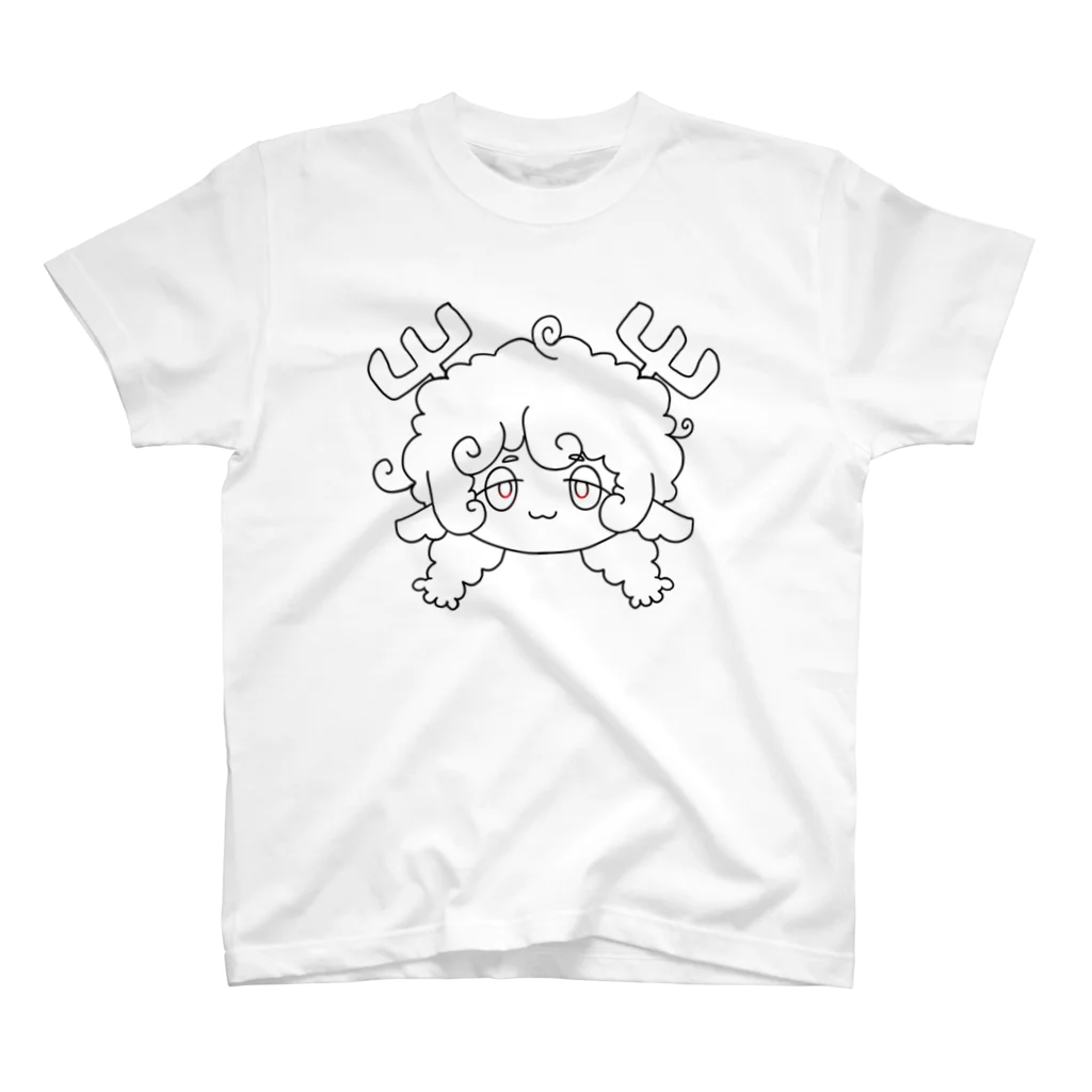 躯ヶ淵ムニコ@ぬいぐるい系ばぶにくVのトナカイ(？) スタンダードTシャツ