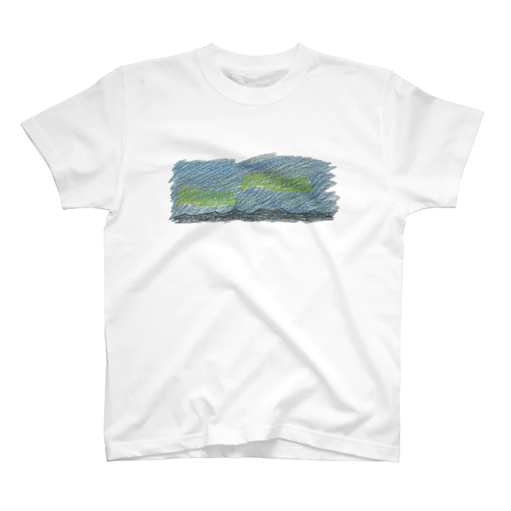 eveningcalmのクレヨンオーロラ スタンダードTシャツ