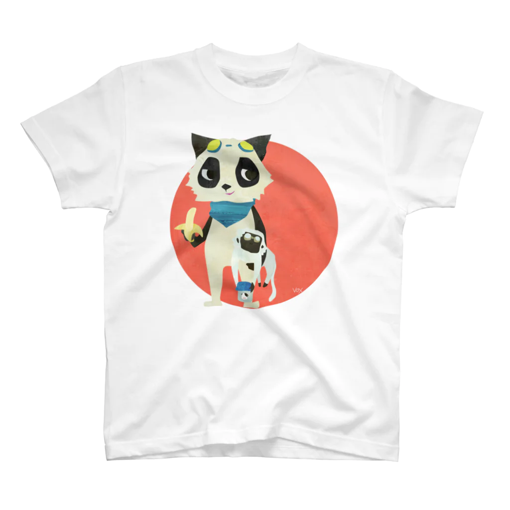 mopandaのサルとエムパン スタンダードTシャツ