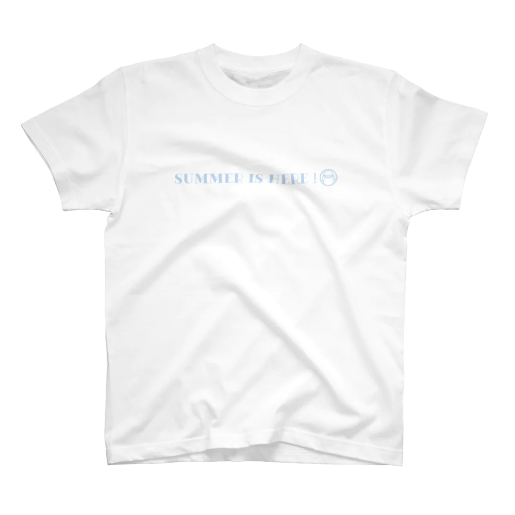 プリーズ・プリント・Tシャツの【ちょいおしゃシリーズ】『Summer is here!』淡色全9カラー Regular Fit T-Shirt
