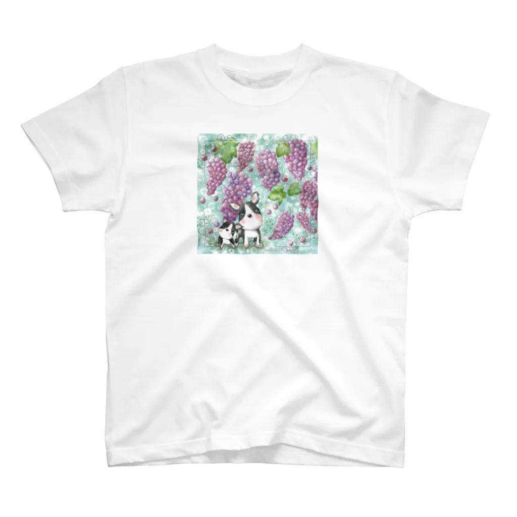 Vegefru　bouquet　　　　　　　＜ベジフルブーケ＞のボストンテリアとデラウェア スタンダードTシャツ