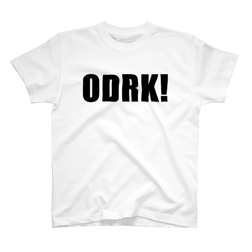 odrk_drnkのODRK！黒文字 スタンダードTシャツ