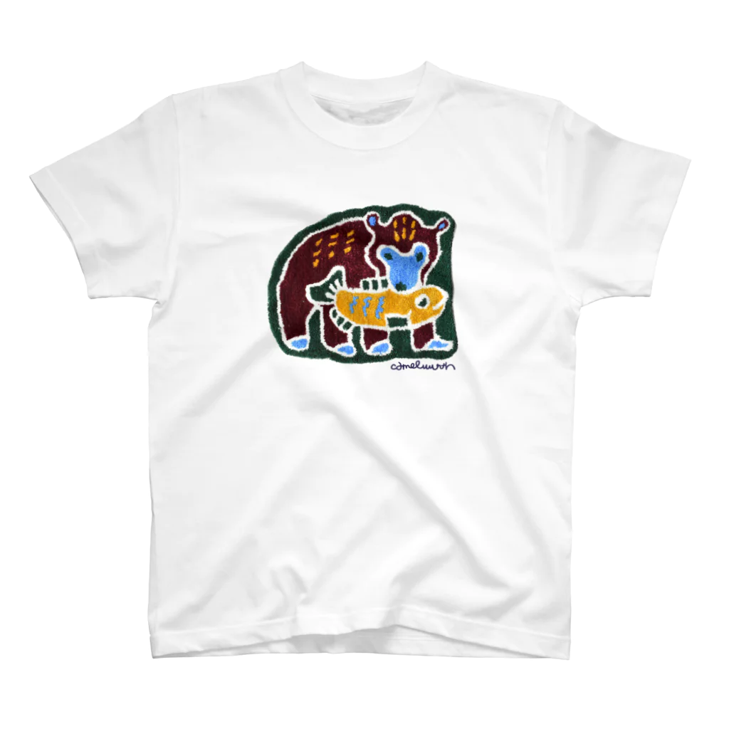 camelwreathのラグT  (木彫りの熊のラグ) Regular Fit T-Shirt