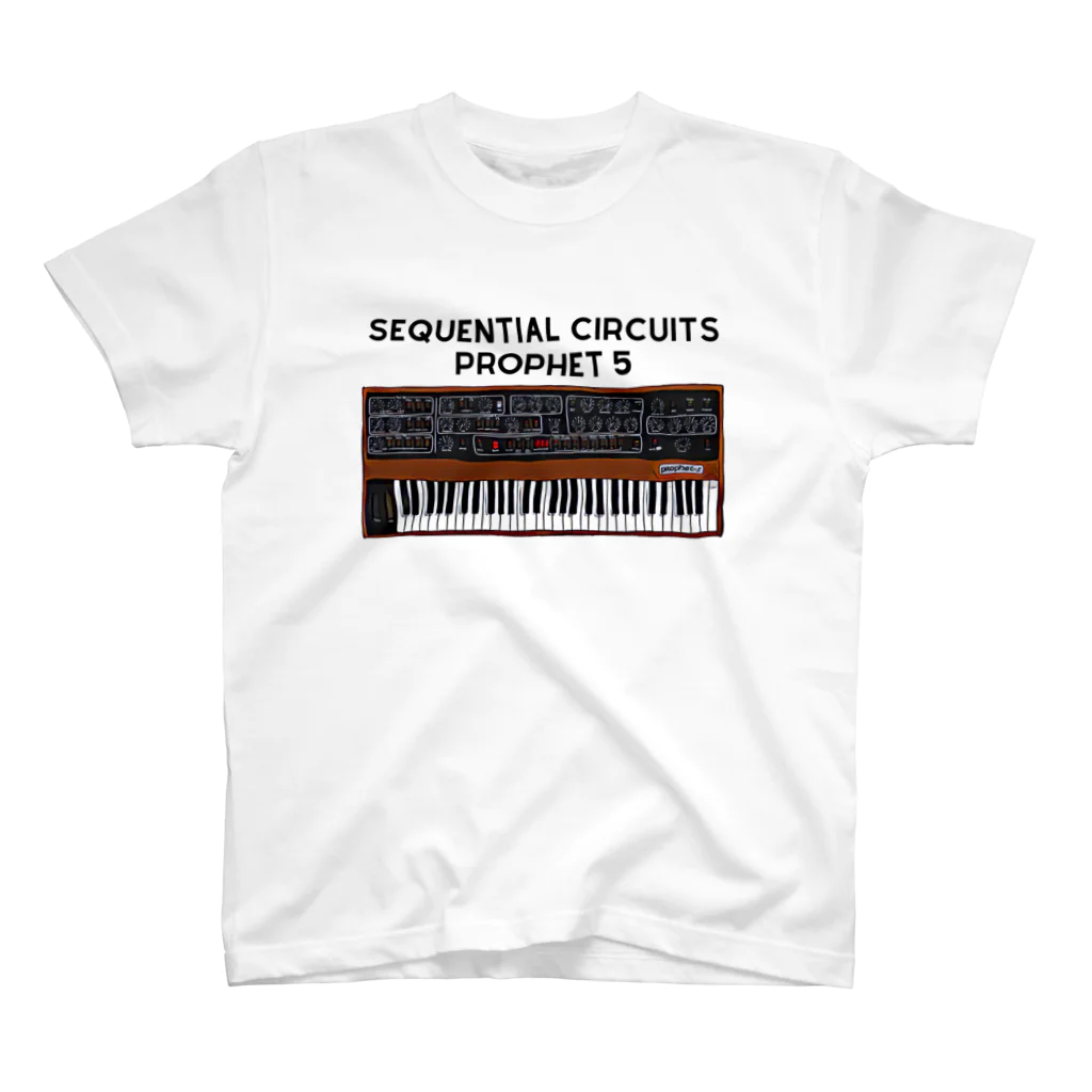 Vintage Synthesizers | aaaaakiiiiiのSequential Circuits Prophet 5 Vintage Synthesizer Regular Fit T-Shirt