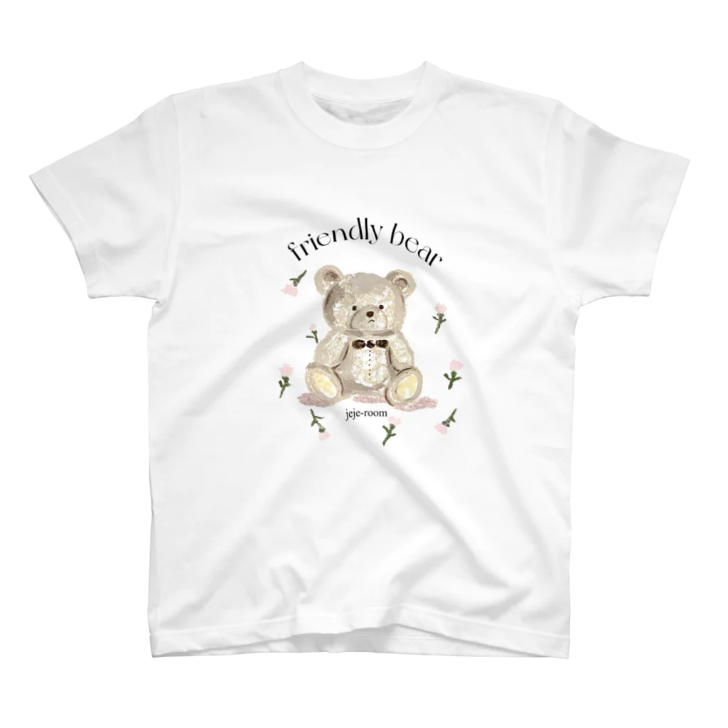 jeje-roomのfriendly bear スタンダードTシャツ