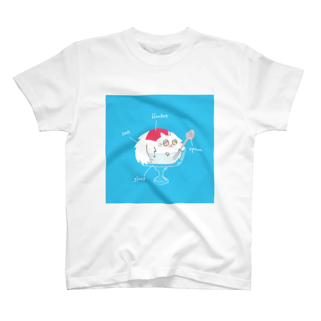 nyamnyamのかき氷もどき（モフモフ） スタンダードTシャツ