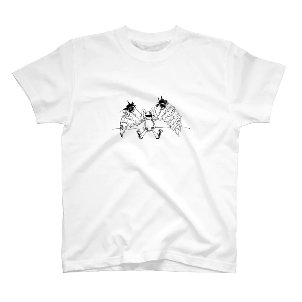 💊0-gravity💊のゼロウサちゃん（羽打） スタンダードTシャツ