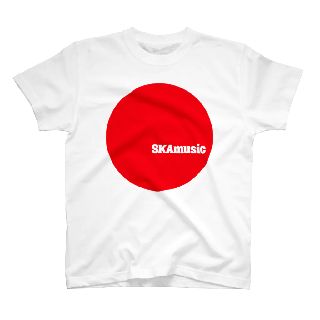 skamuzik a go goのSKAmusic 赤マル スタンダードTシャツ