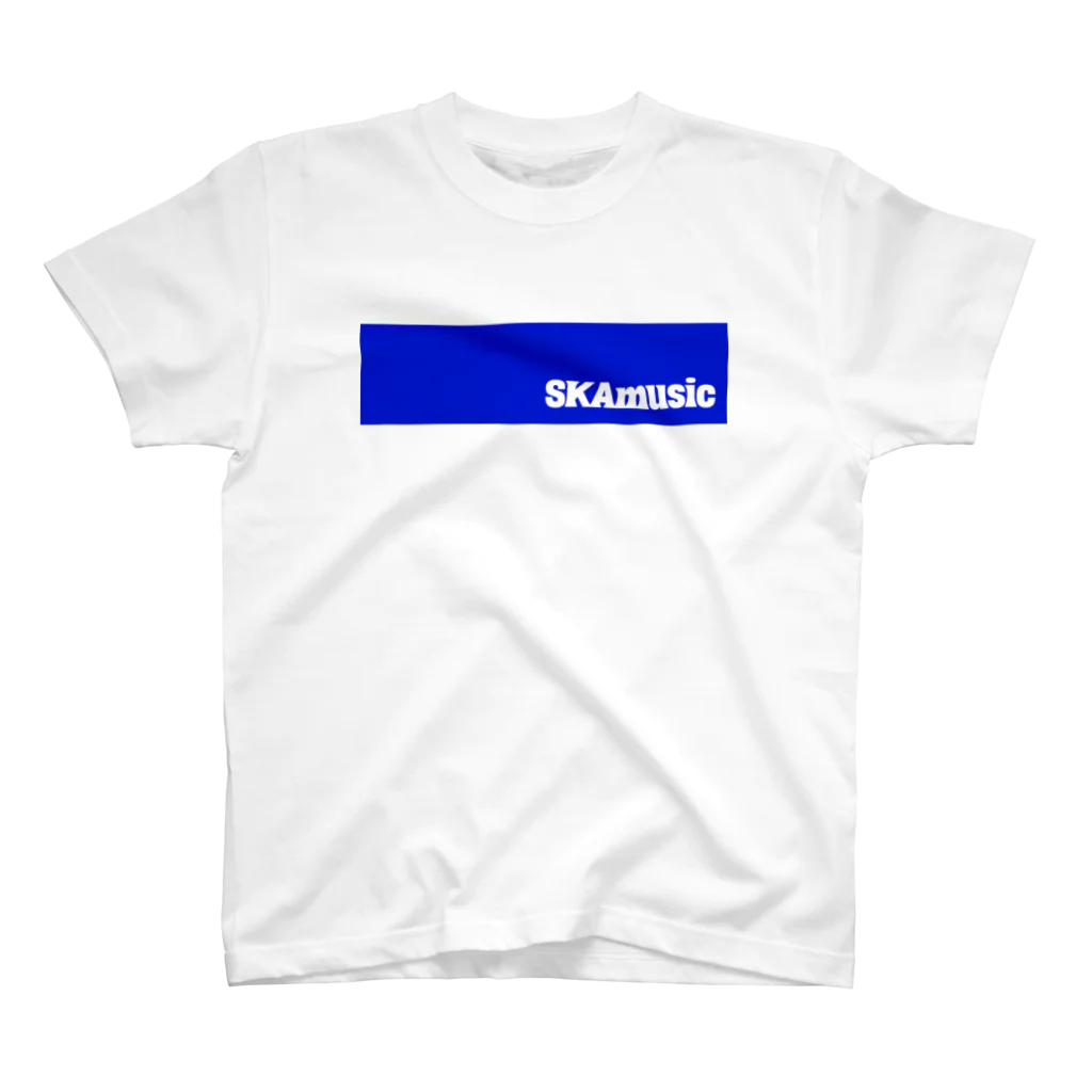 skamuzik a go goのSKAmusic 青シカク Regular Fit T-Shirt