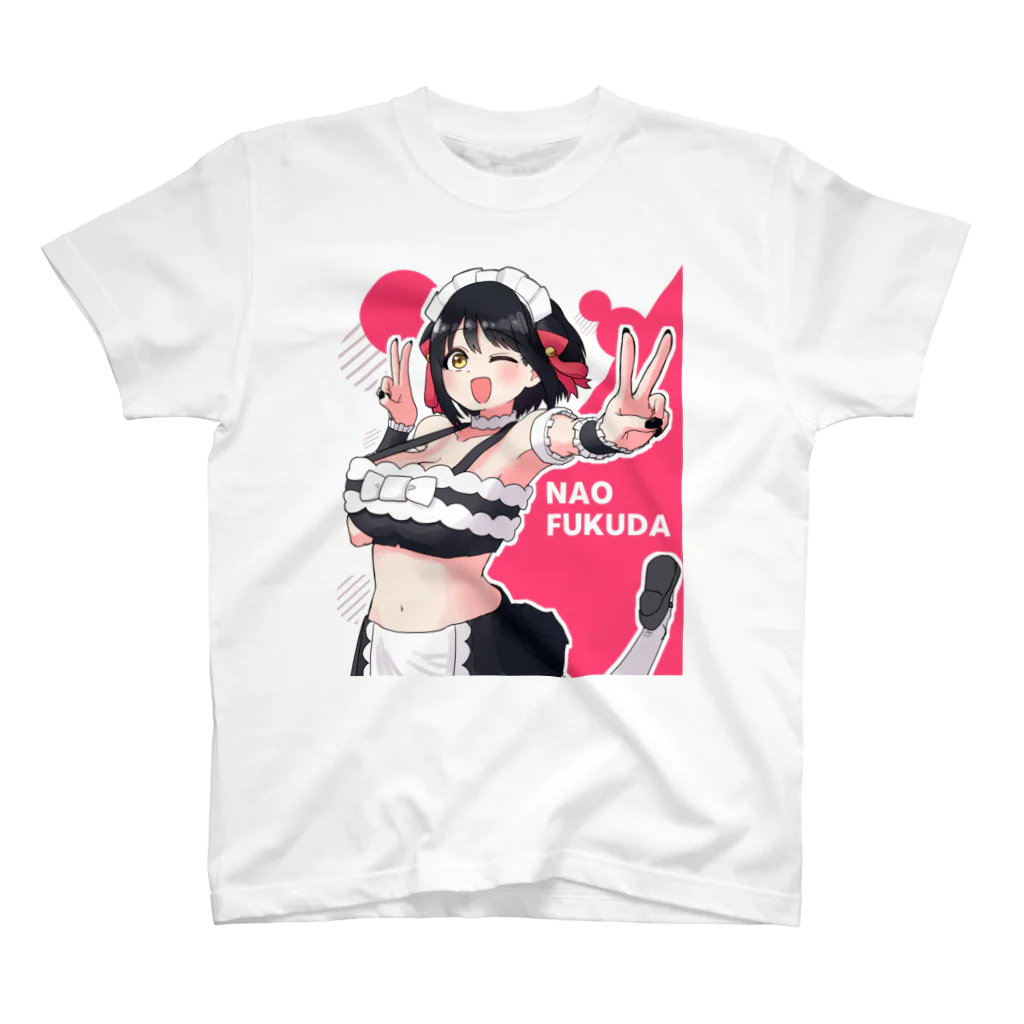 Nao_Fukudaのダブルピース福田ナオ(カラー) スタンダードTシャツ