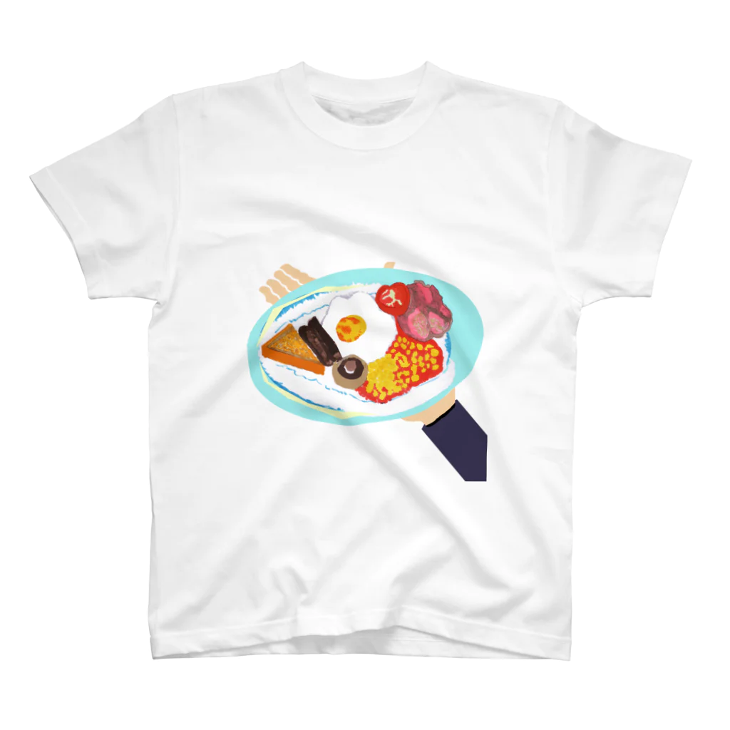 mountainbirdricefieldの外国のホテルの朝食 スタンダードTシャツ