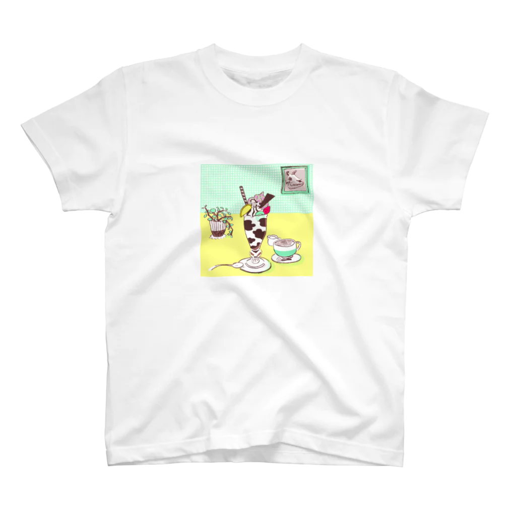 KIWISUKIのチョコミルク牛パフェ スタンダードTシャツ