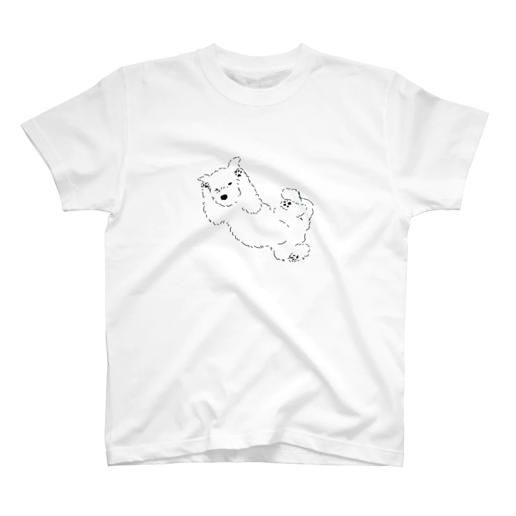 もこ　ぷう太のへそてんマルチーズ スタンダードTシャツ