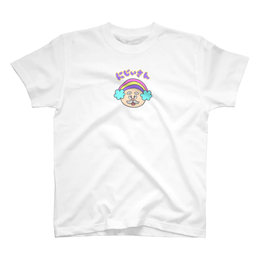 おまめ☆ごろごろSUZURI店のにじぃさん🌈👴 スタンダードTシャツ