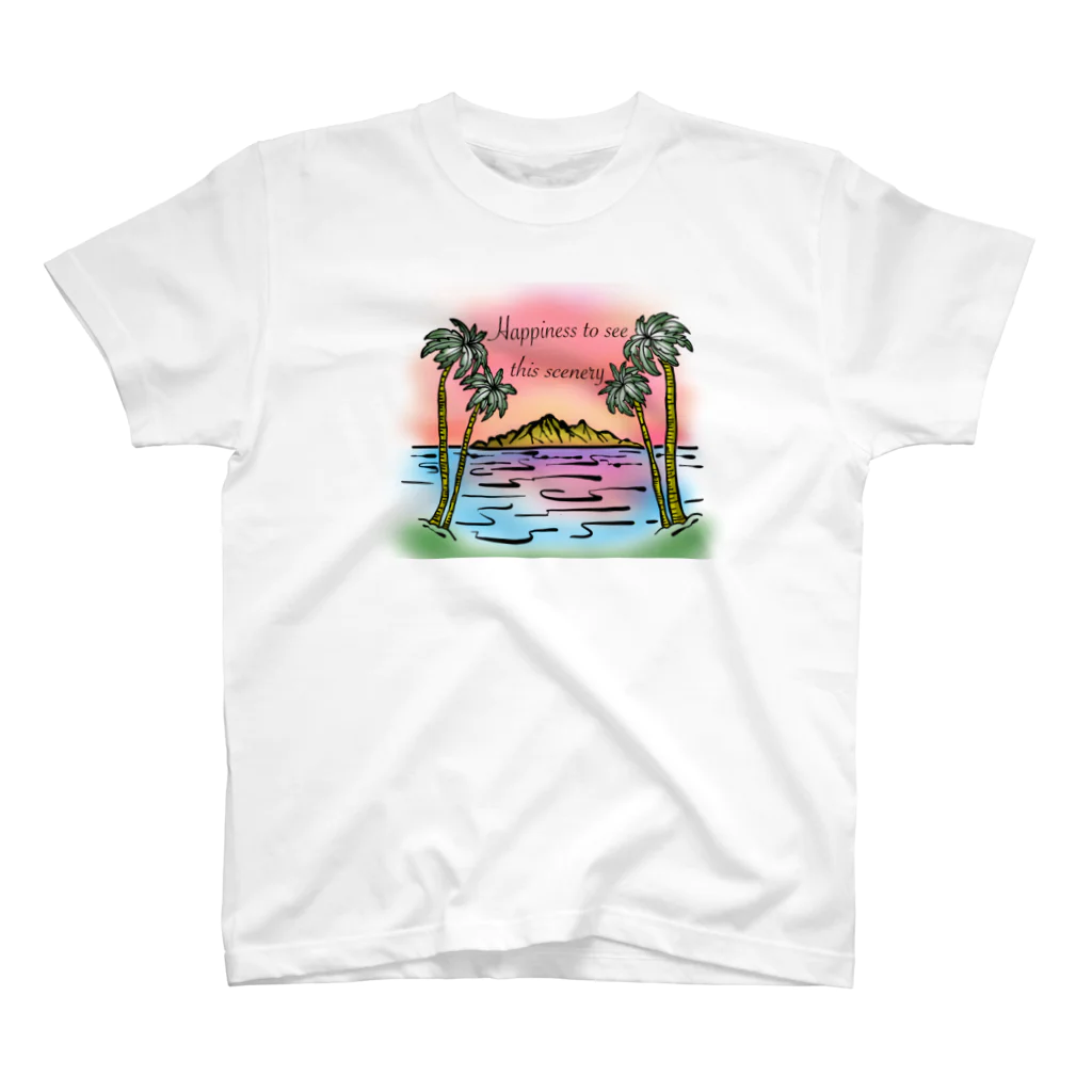 makana-makahouのハワイサンセットビーチ🌴 スタンダードTシャツ