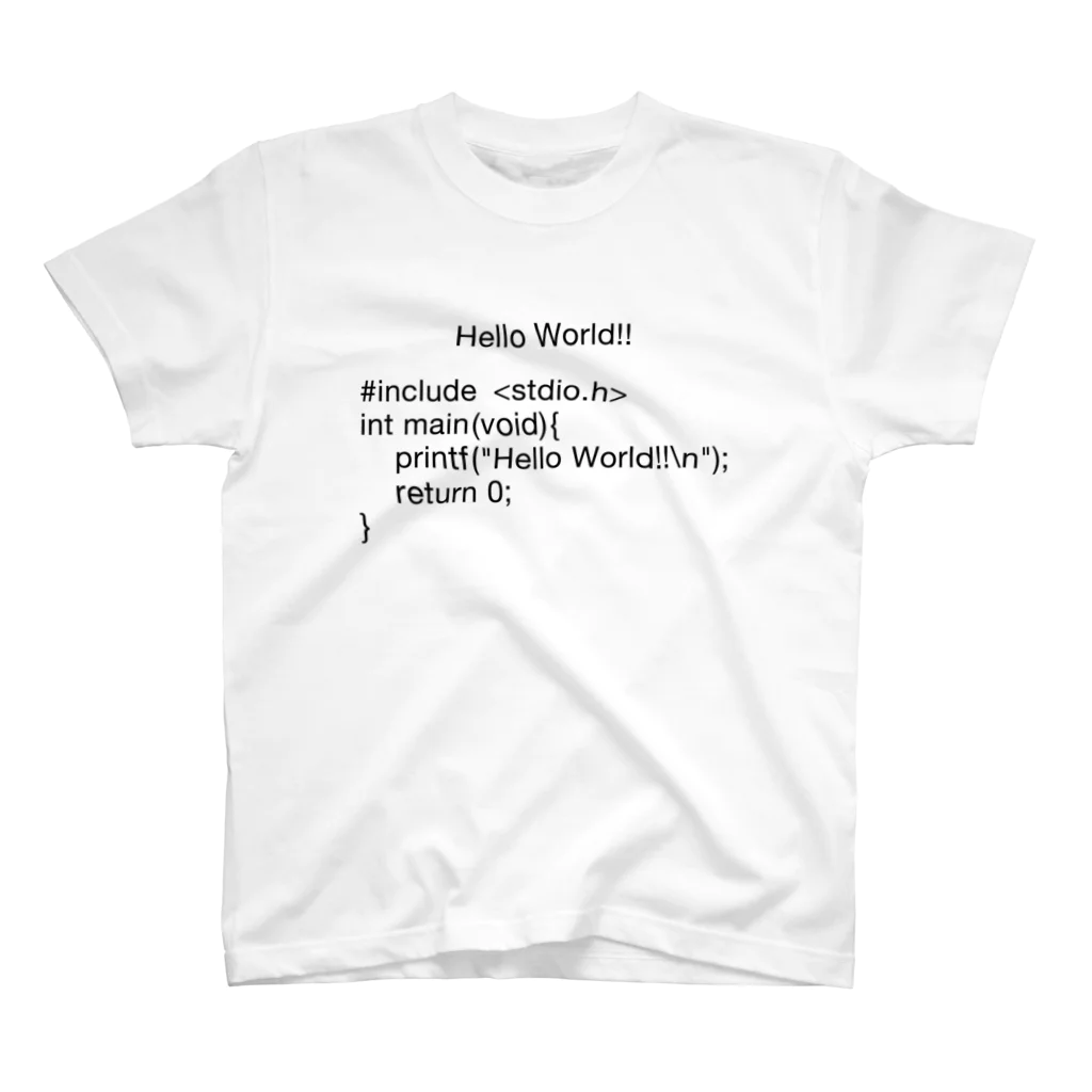 FUNNY JOKESのHello, World!!-C言語- Regular Fit T-Shirt