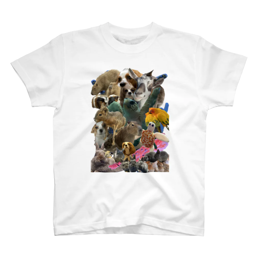 うさこぷたーの動物大集合 スタンダードTシャツ