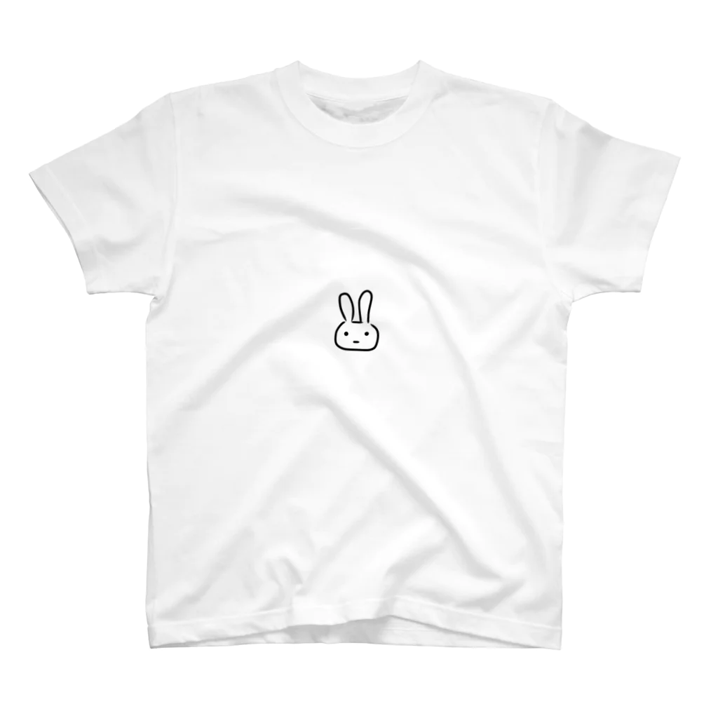 ゆるいコアラん工房のどこみてるんウサギ Regular Fit T-Shirt