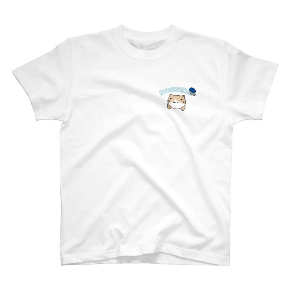 猫渕さん【公式】のリアル猫渕さん(ストリート)_前後プリント入り スタンダードTシャツ