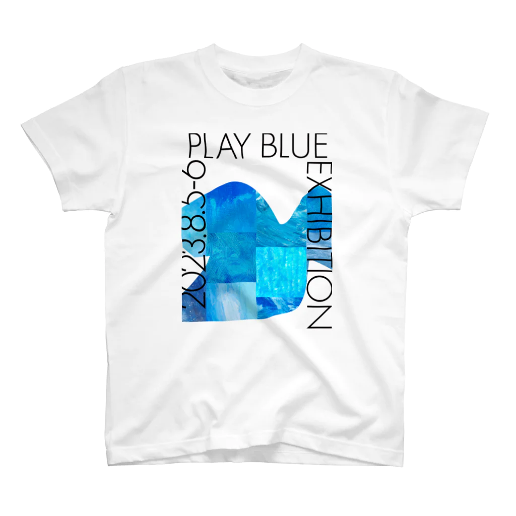 YUKA WATANABE | YUKASUKE Designの【展示DM Tシャツ③】PLAY BLUE EXHIBITION スタンダードTシャツ