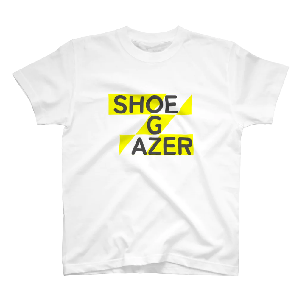 プリーズ・プリント・Tシャツの【SHOEGAZER ロゴT】『SHOEGAZER』※他カラー＆サイズ多種あります。ちなみにこのTシャツの濃色は単純に+737円の設定にさせていただいております。 티셔츠