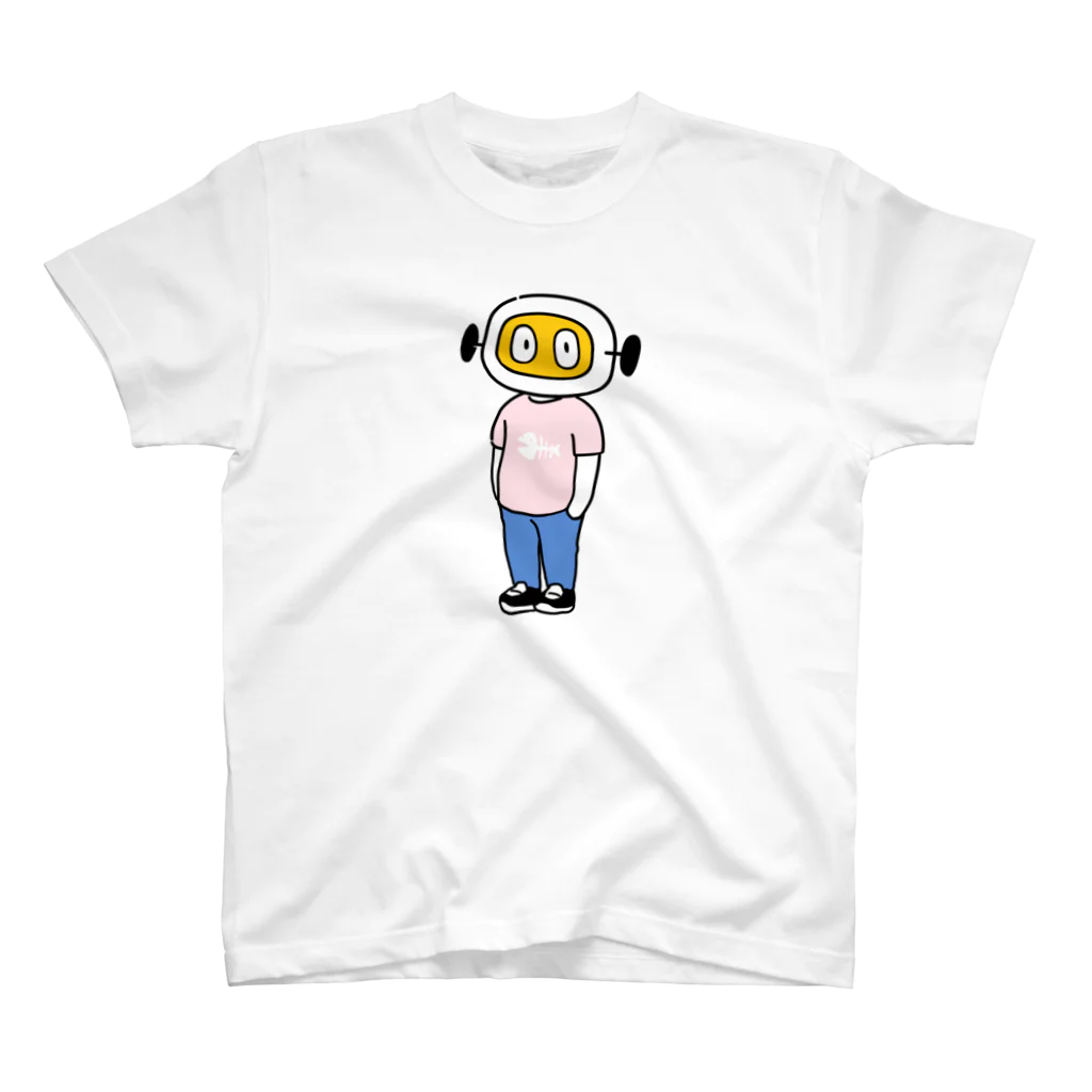 いしがきのぼるのきょとんロボ スタンダードTシャツ