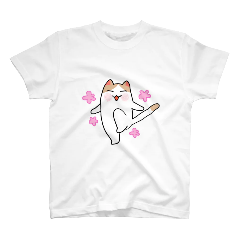 YOSHInekoのハッピー猫 Regular Fit T-Shirt