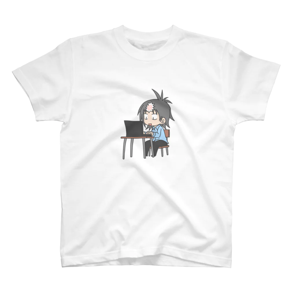 嗚呼蛙の嗚呼蛙お仕事ノリノリモード スタンダードTシャツ