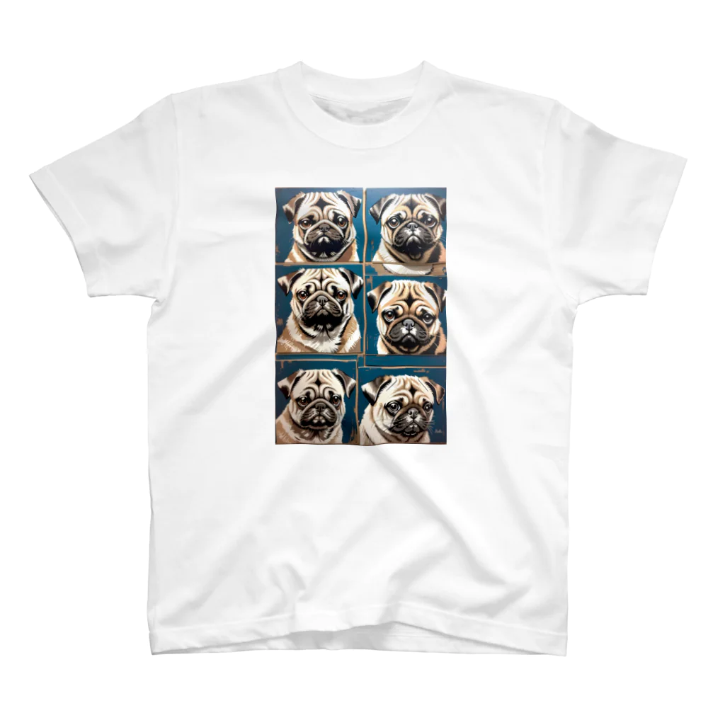 TakashiSのThe Pug Spectrum スタンダードTシャツ