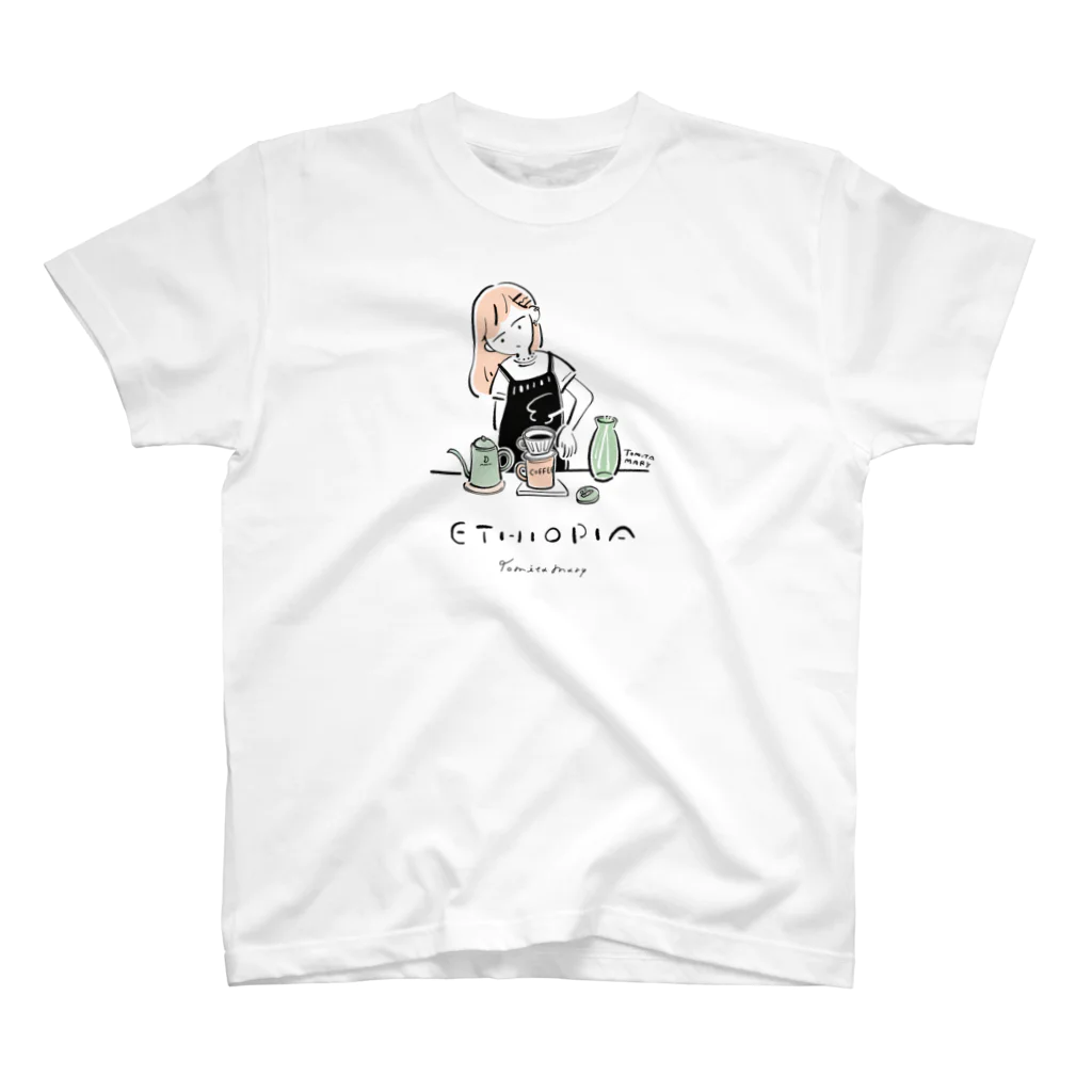 Tomita mary / 冨田マリーのエチオピア Regular Fit T-Shirt