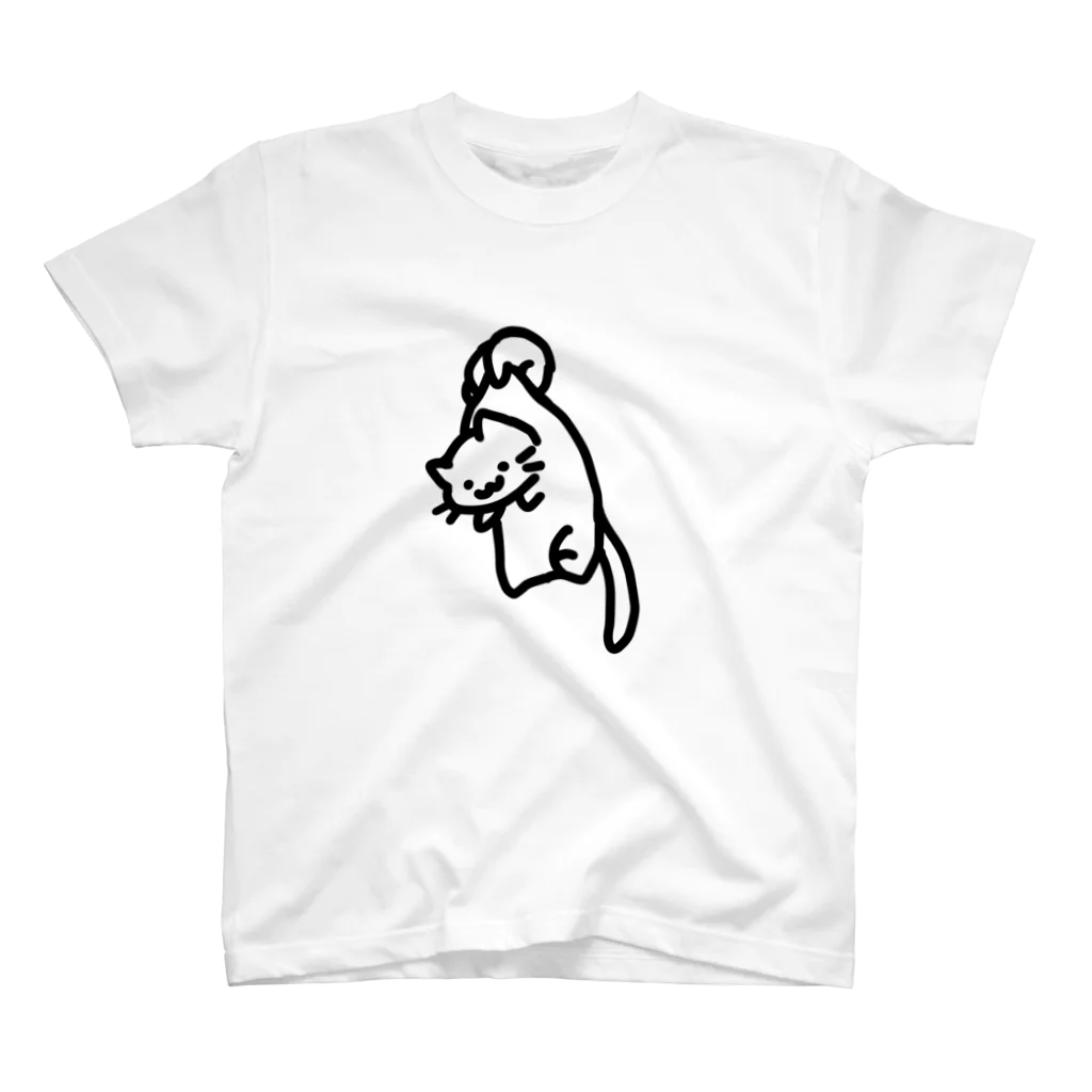 さとの掴まれ猫 Regular Fit T-Shirt