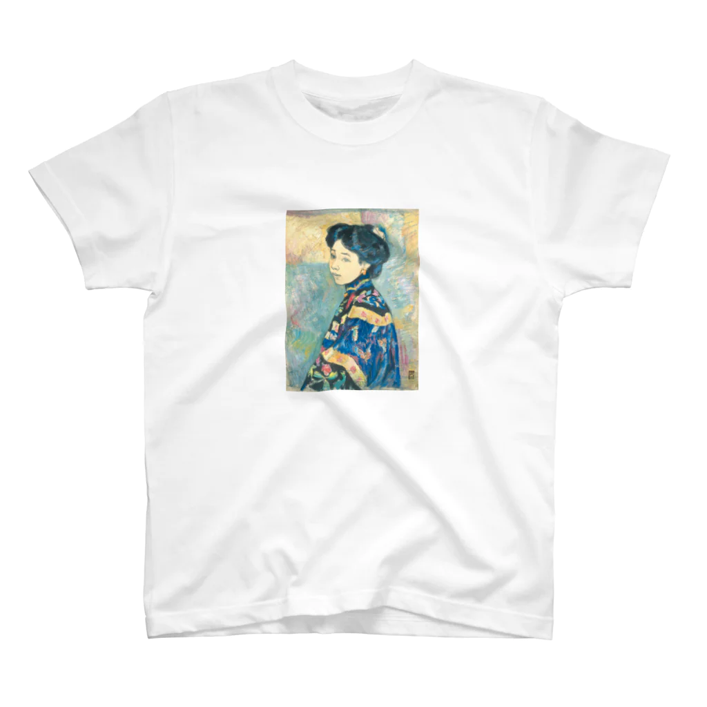 世界の絵画アートグッズの藤島武二 《婦人像》 スタンダードTシャツ