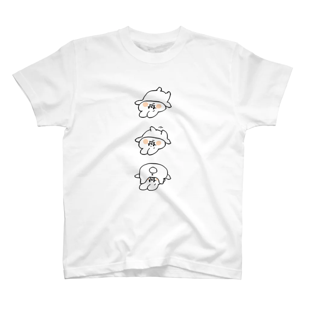 saimari＠LINEスタンプ販売中の３連ぶーぶーちゃん Regular Fit T-Shirt