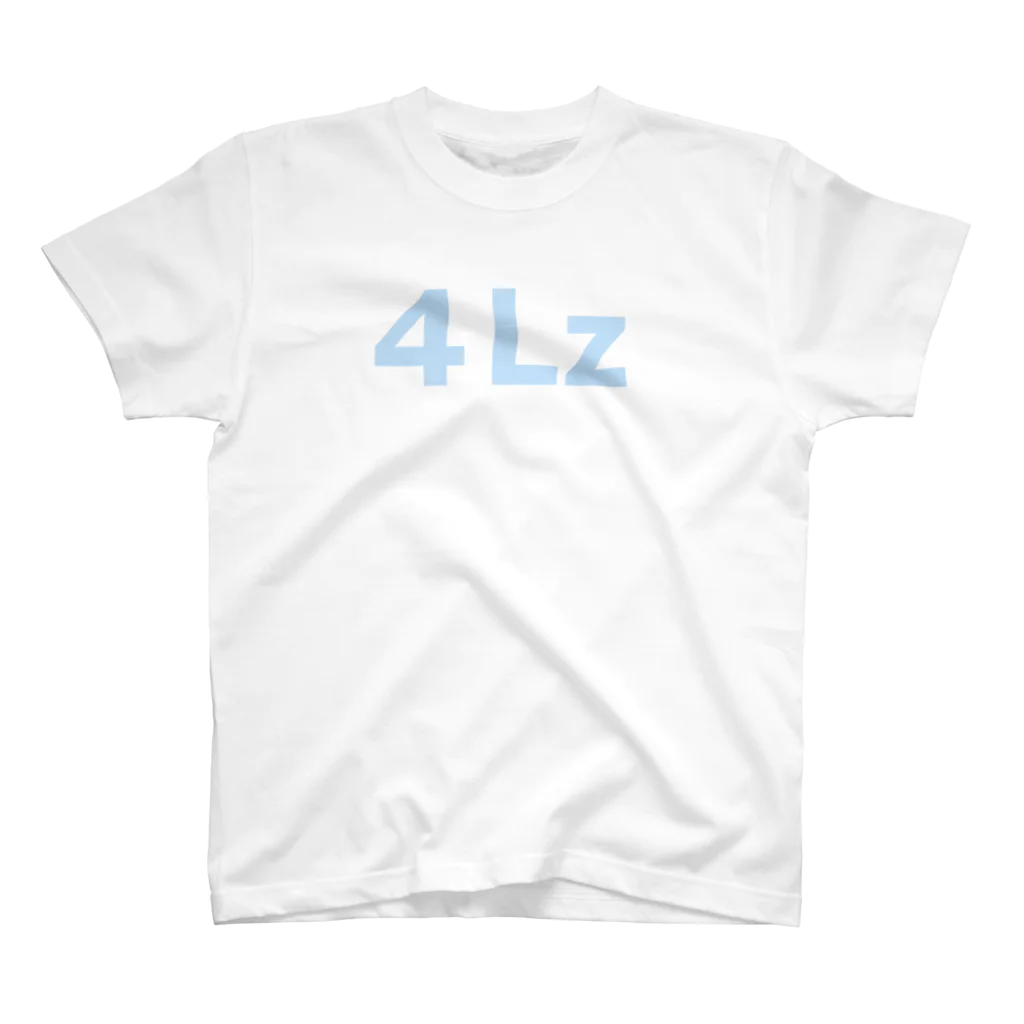 ストアヒガサ　SUZURI店の４Lz（文字：ライトブルー） スタンダードTシャツ