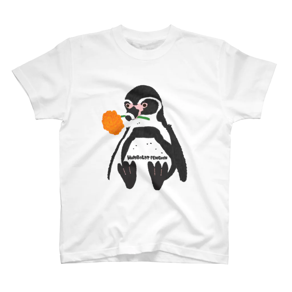 nagisa-ya(なぎさや) ペンギン雑貨のフンボルトペンギンのぬいぐるみ スタンダードTシャツ